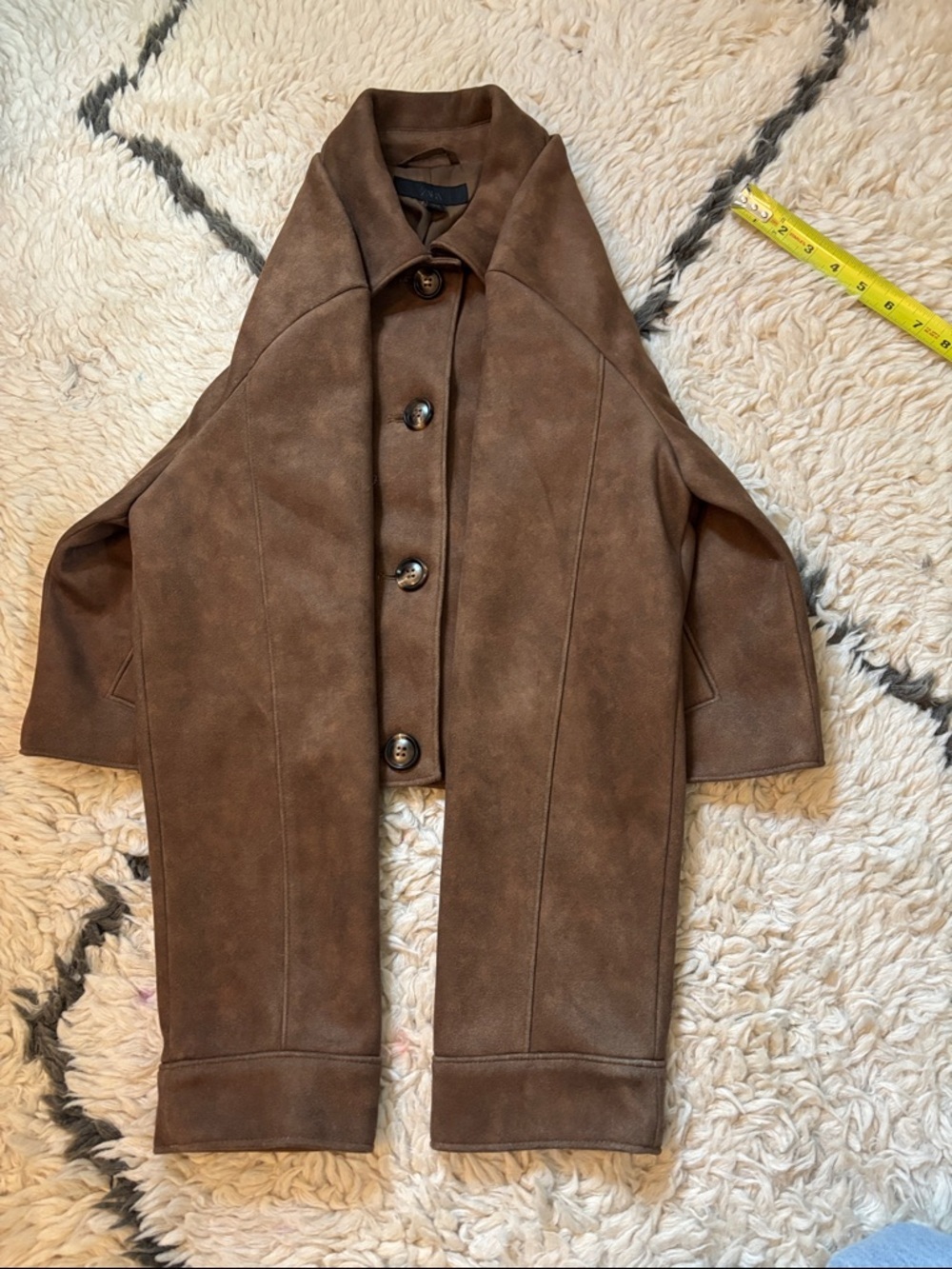 Zara Brown Button-Front Jacket - Picture 13 of 17